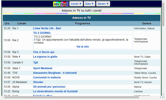 Adesso in TV